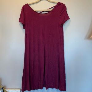 Crossback tshirt dress